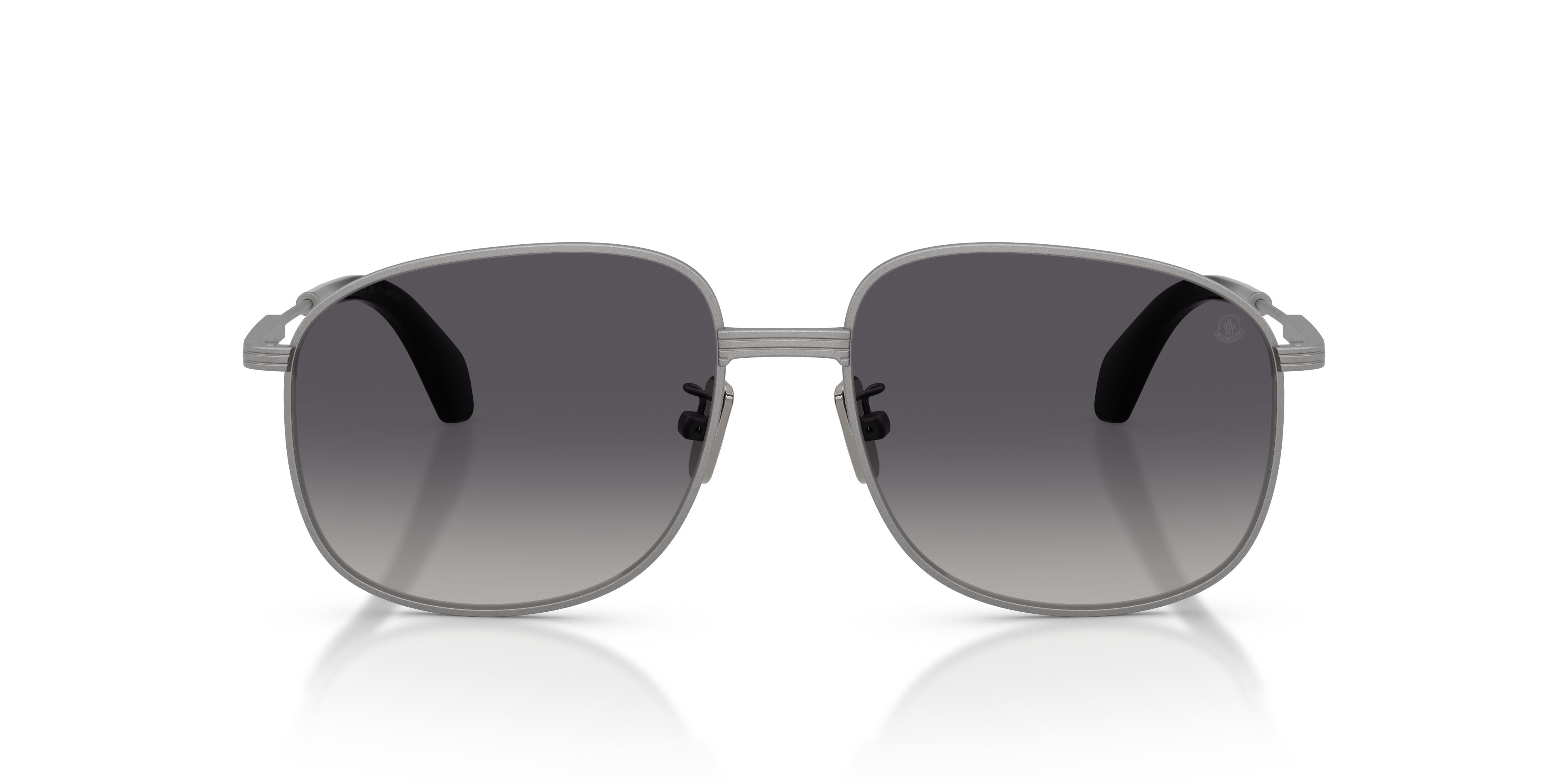 Moncler Unisex Moncler ME4013 FENNIX 1016T3 Gafas de sol Acero Gris Gris Piloto Polarizado