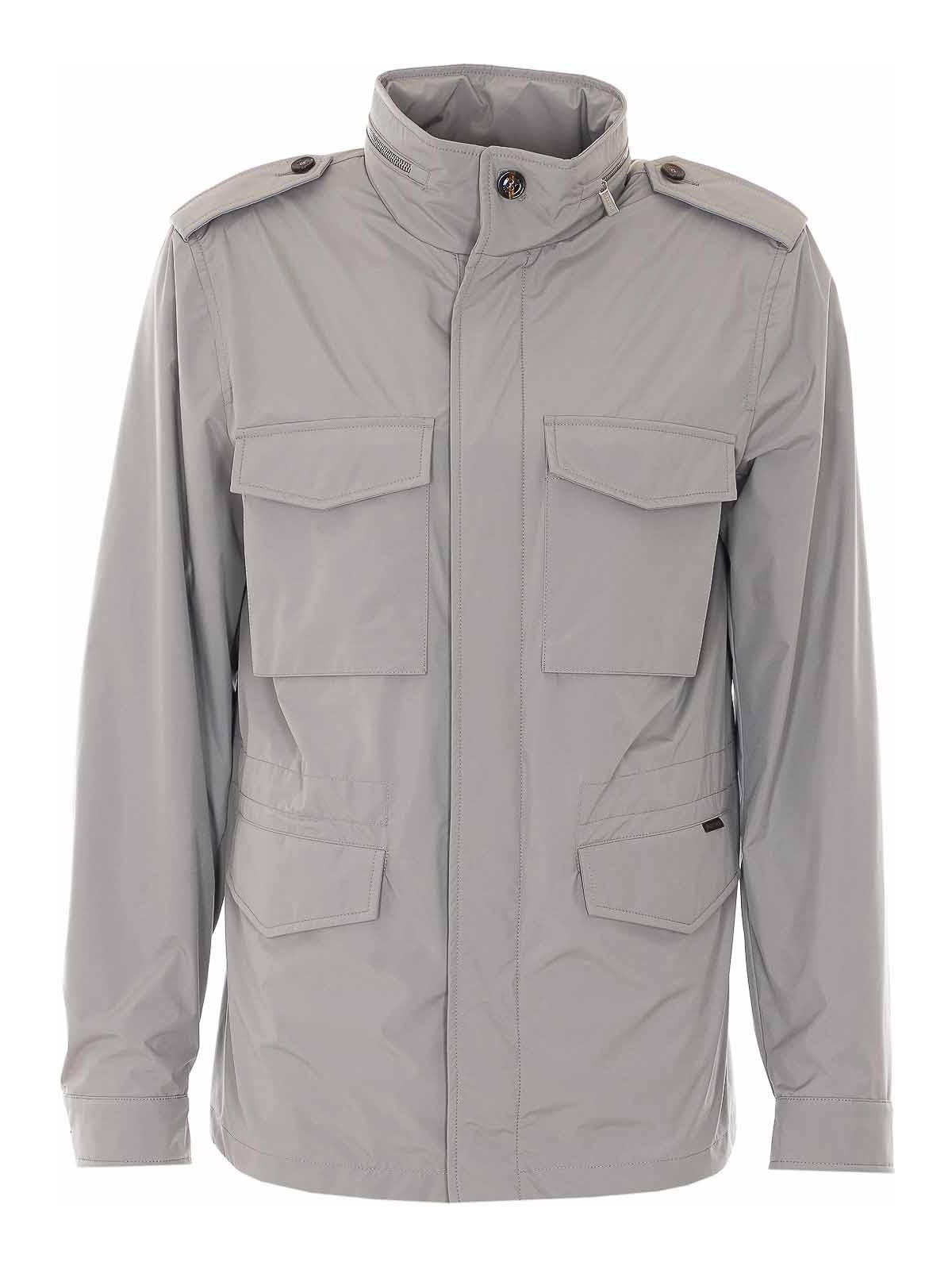 Jackets Grey Polyester - Men