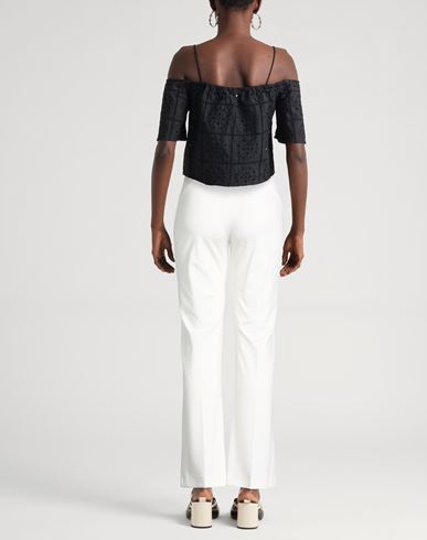 Woman Pants White Size 4 Viscose, Nylon, Elastane