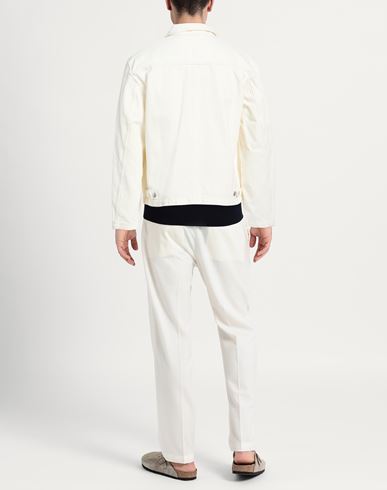 Man Denim outerwear Off white Size L Organic cotton