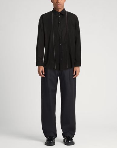 Man Shirt Black Size 36 Cotton