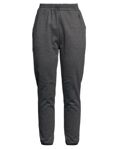 Woman Pants Charcoal Size L Cotton, Polyester, Polyamide