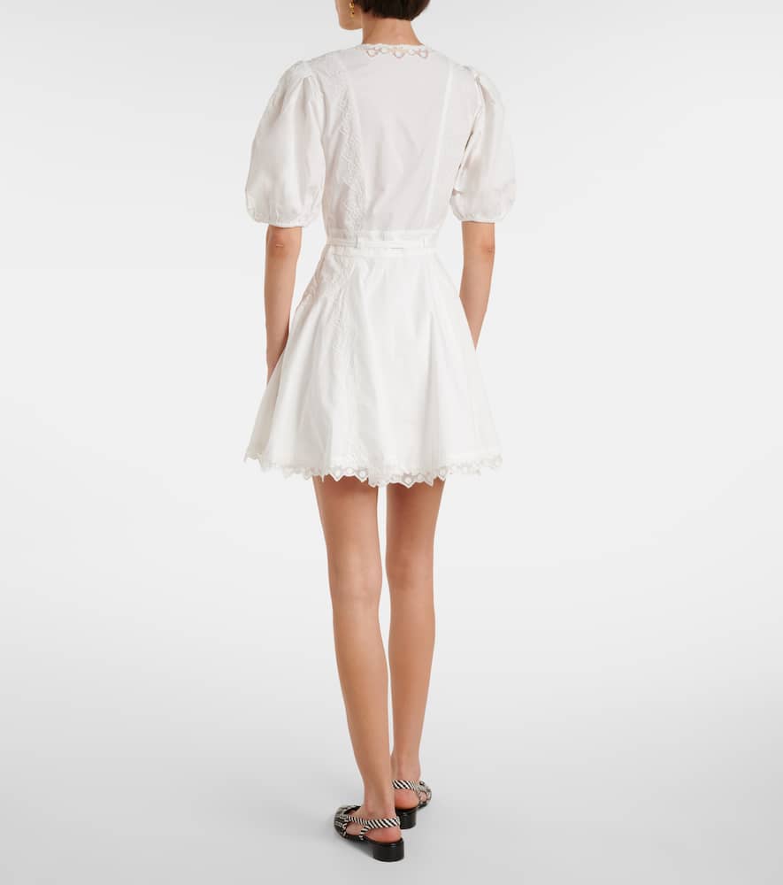 Camila embroidered cotton minidress