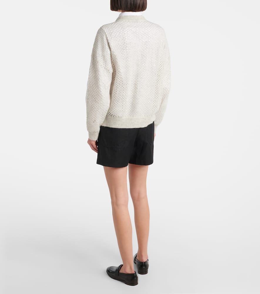 Ribbed-knit sweater