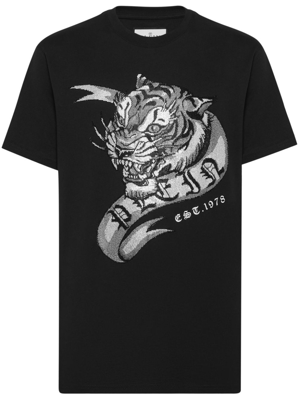 SS Tattoo tiger-print t-shirt - Black