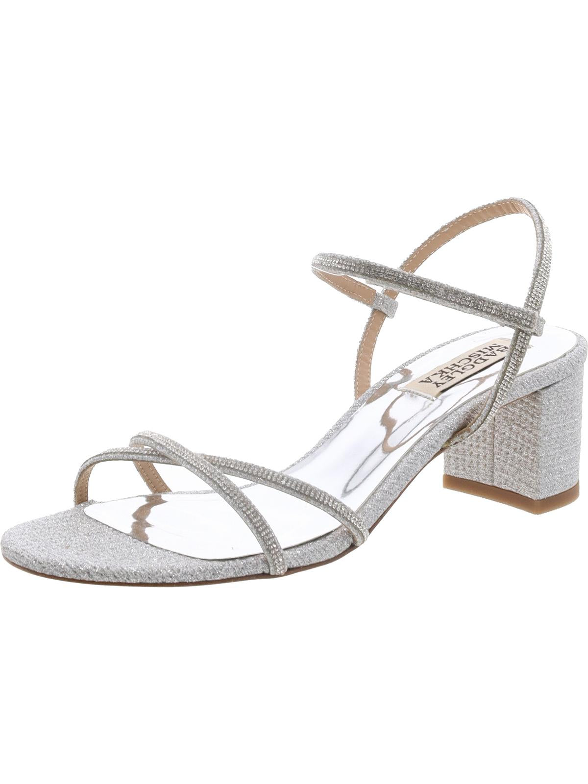 Womens Open Toe Block Heel Slingback Sandals