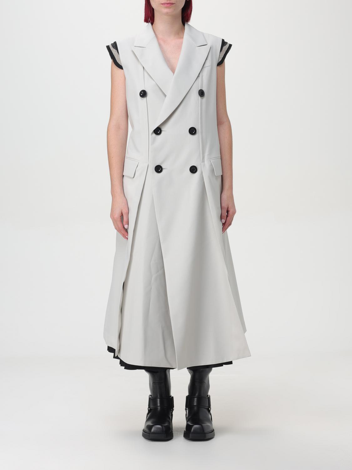 Sleeveless double-breasted jacket - Green