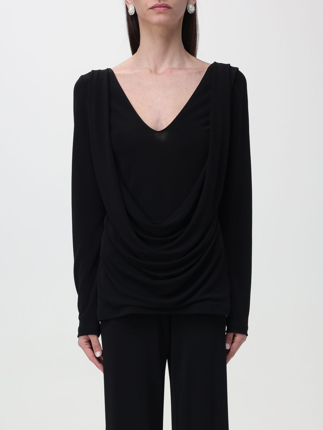 Top Woman color Black