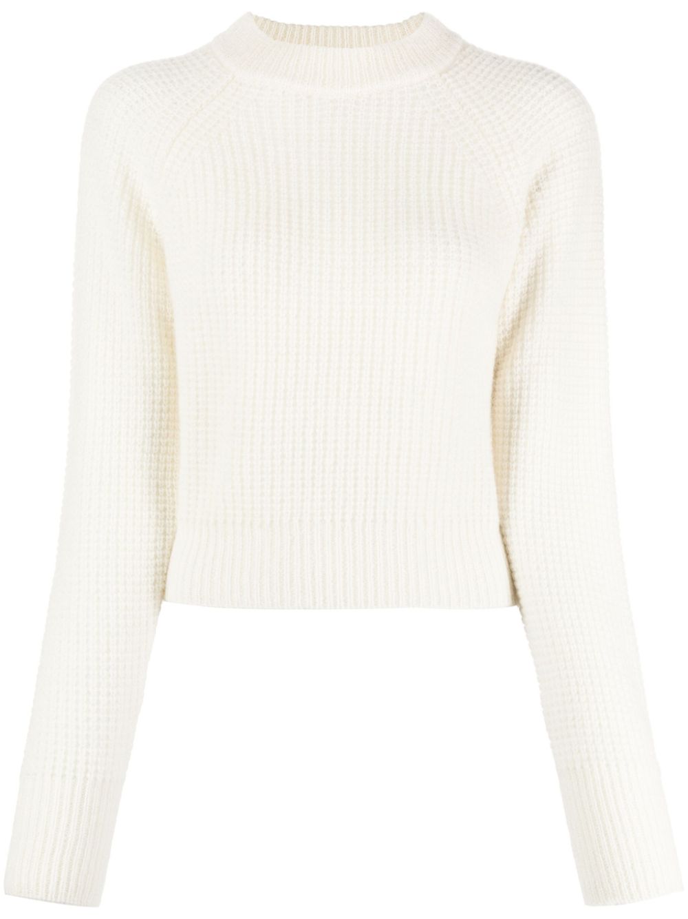 Mohair-blend crewneck jumper - Neutrals
