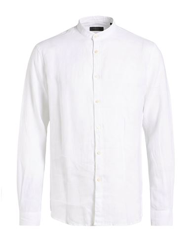 Man Shirt White Size S Linen