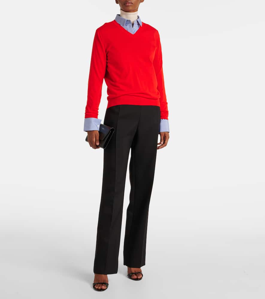 Heva wool jersey turtleneck sweater