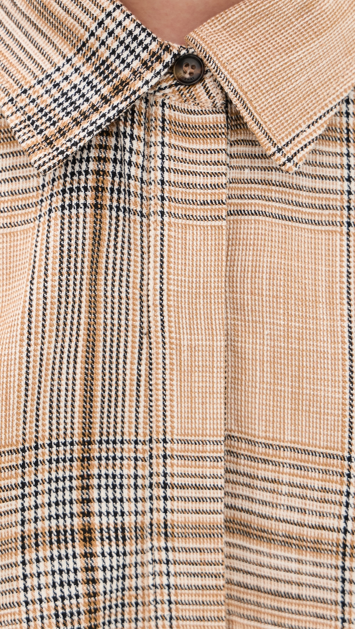 Jensen Wrap Dress Rattan Plaid
