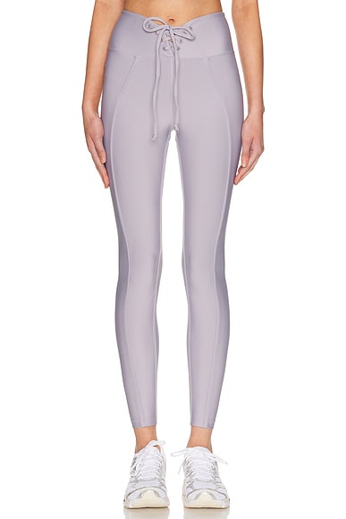 YEAR OF OURS Field Legging in Lilac Grey - Lavender. L also in M