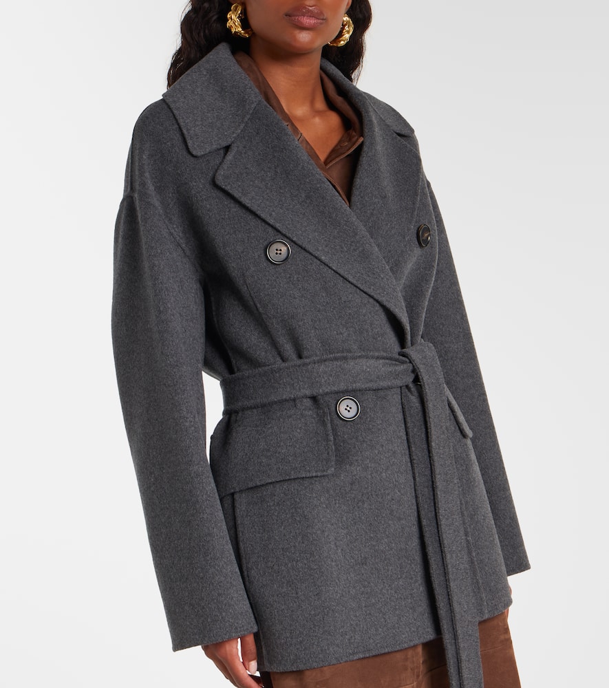 Ornella belted virgin wool coat