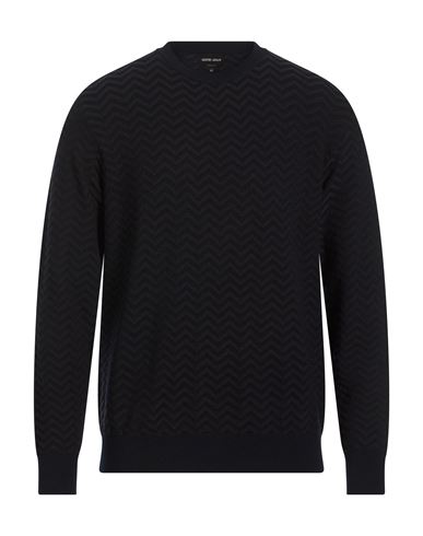 Man Sweater Midnight blue Size 40 Virgin Wool, Polyamide, Polyester, Elastane
