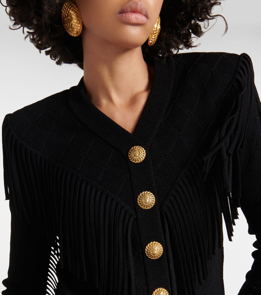Fringed cardigan
