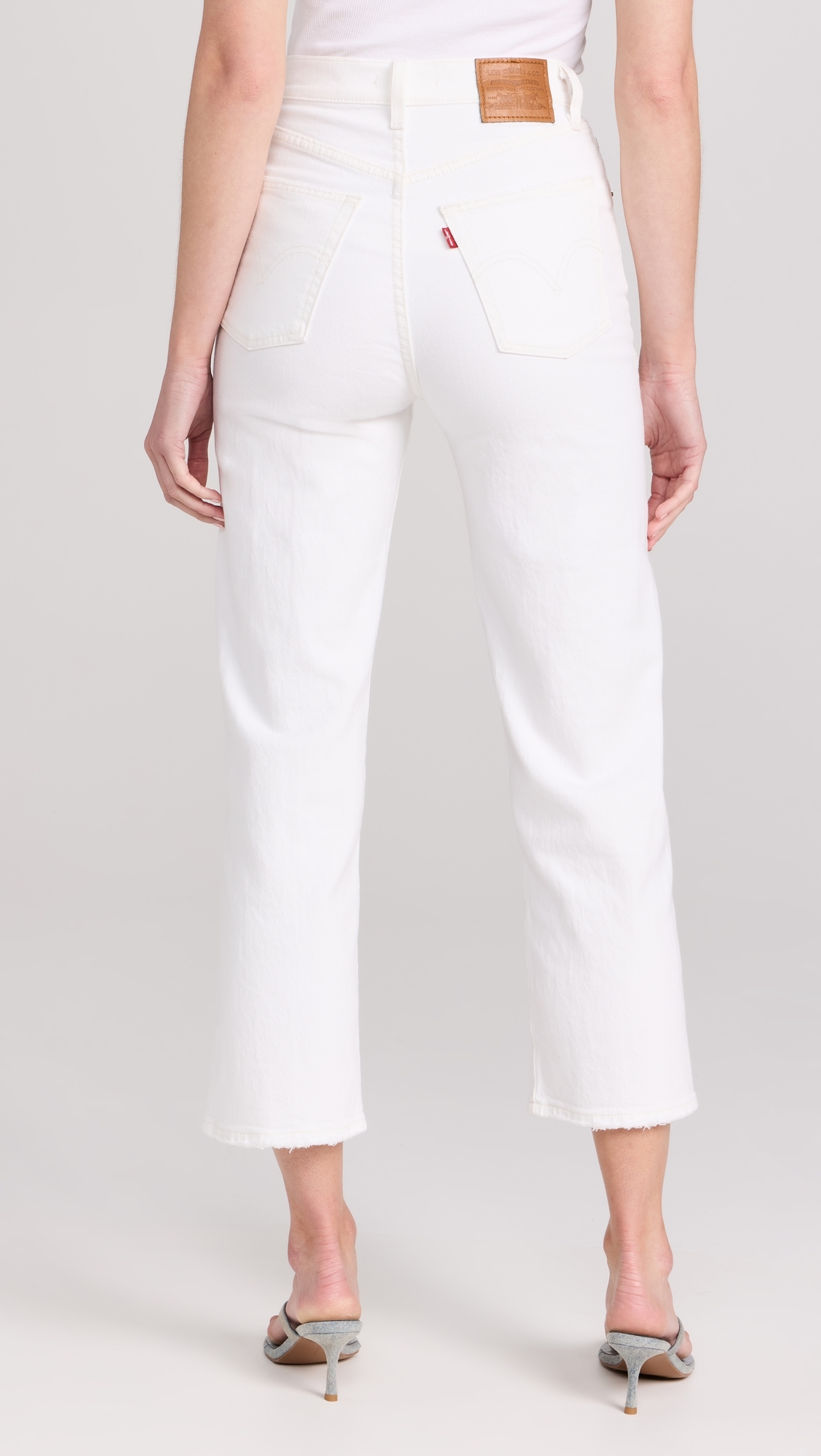 Ribcage Straight Ankle Jeans Cloud Over