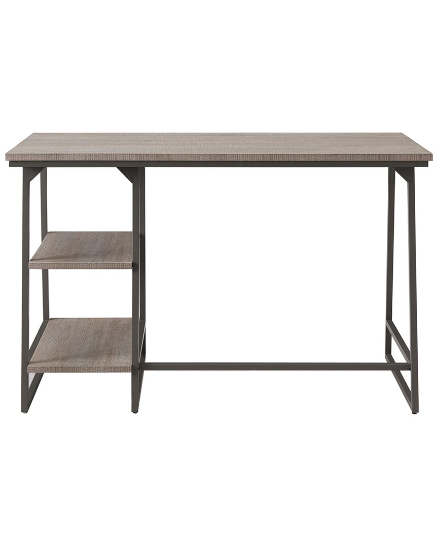 Leick Home Computer Desk With Reversible Stepped Tier Shelf