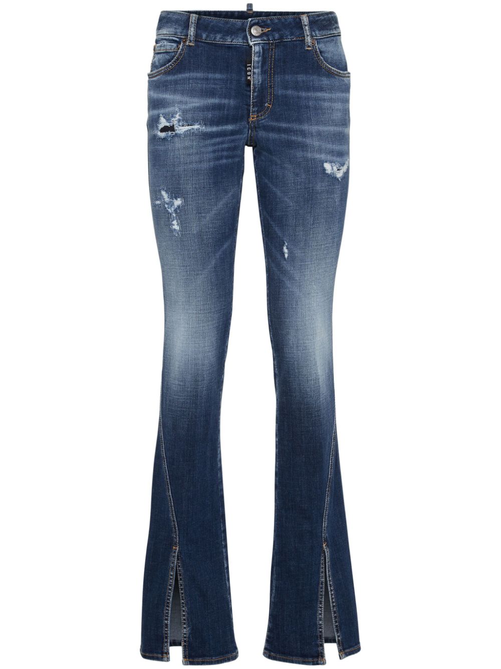 Mid-rise flared jeans - Blue