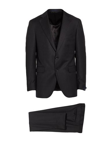 Scabal Man Suit Black Size 42 Super 130s Wool