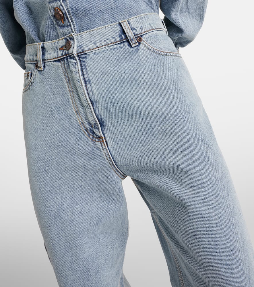 High-rise straight jeans