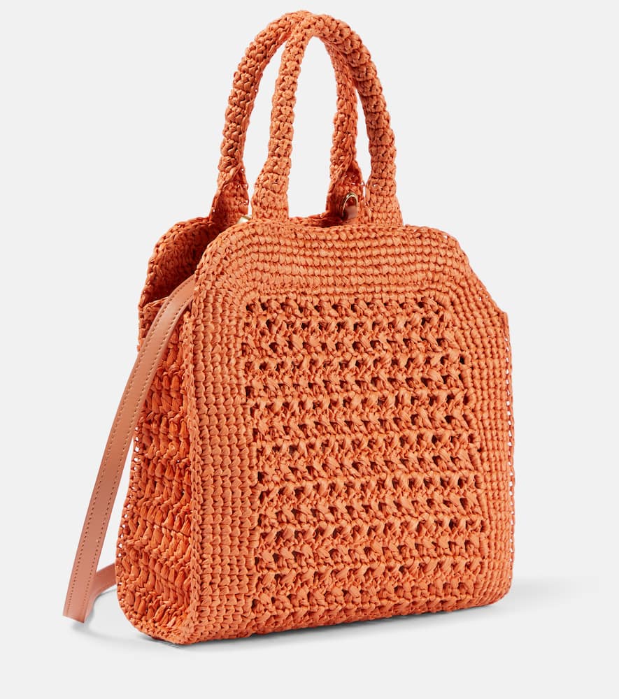 Miu Miu Small raffia tote bag