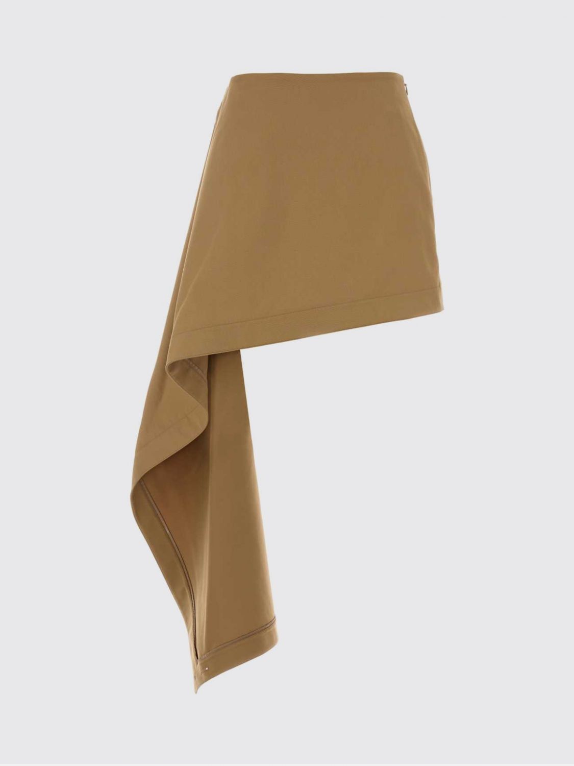Cotton And Silk Skirt Beige