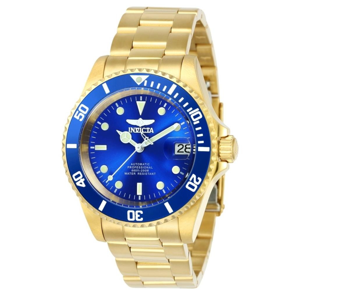 Men's 24763 Pro Diver Automatic 3 Hand Dial Watch - Gold