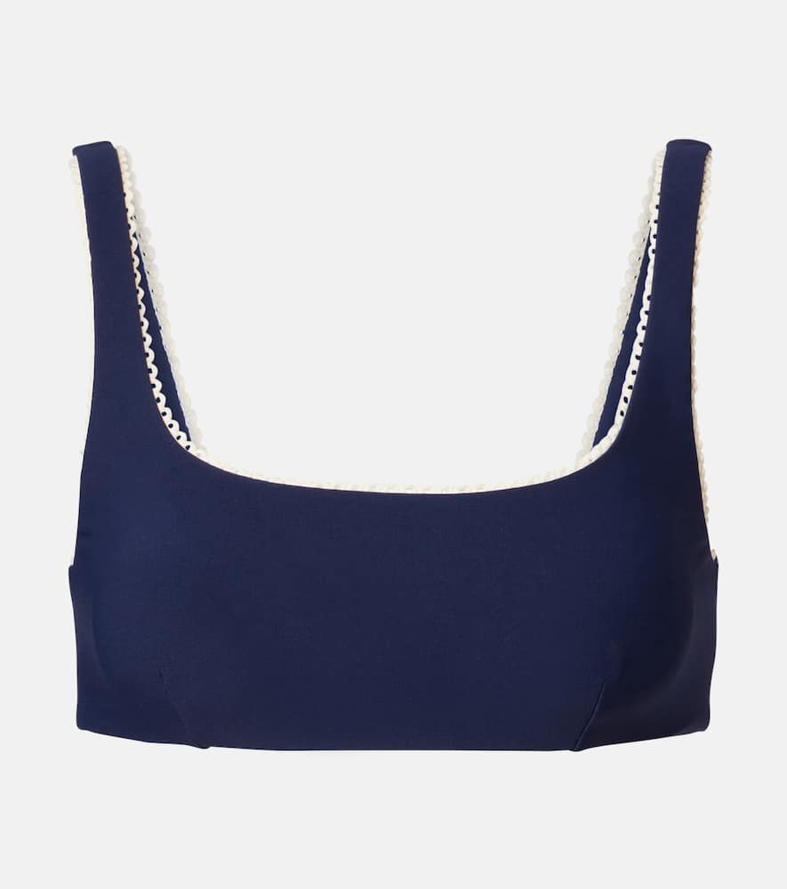 Maison scalloped sports bra