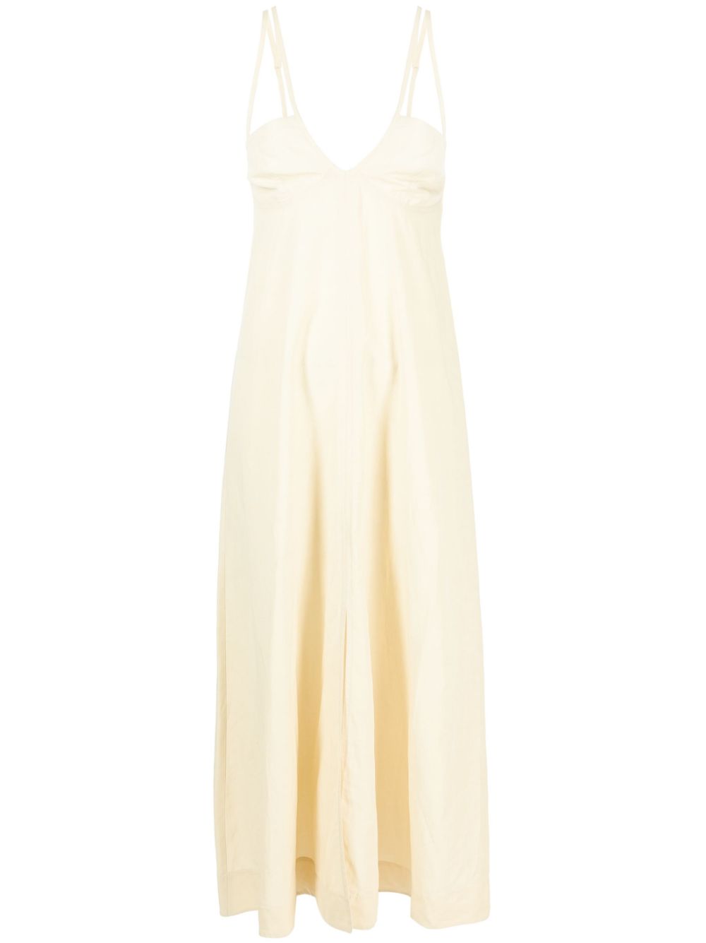 SASHA linen-blend maxi dress - Neutrals