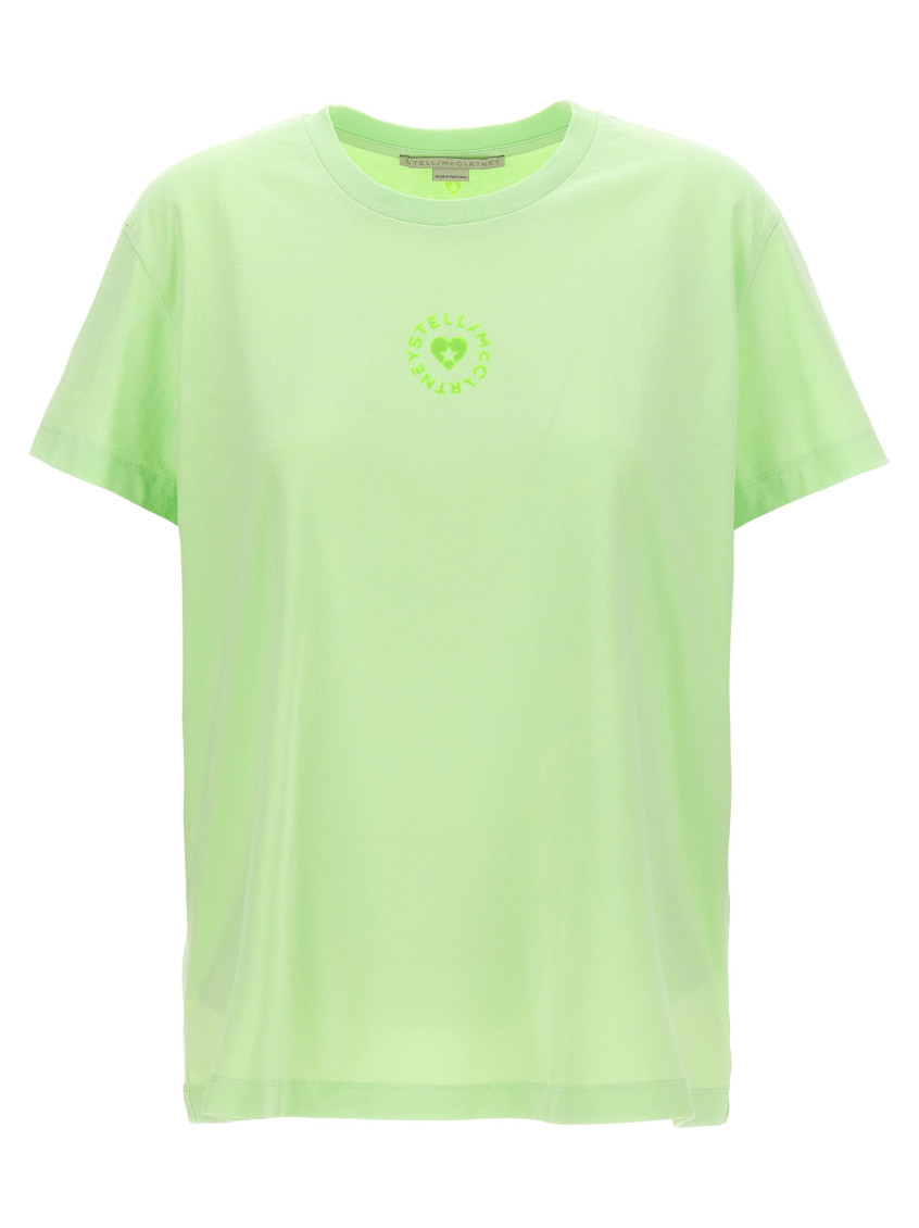 -Iconic Mini Heart T Shirt Verde-Donna