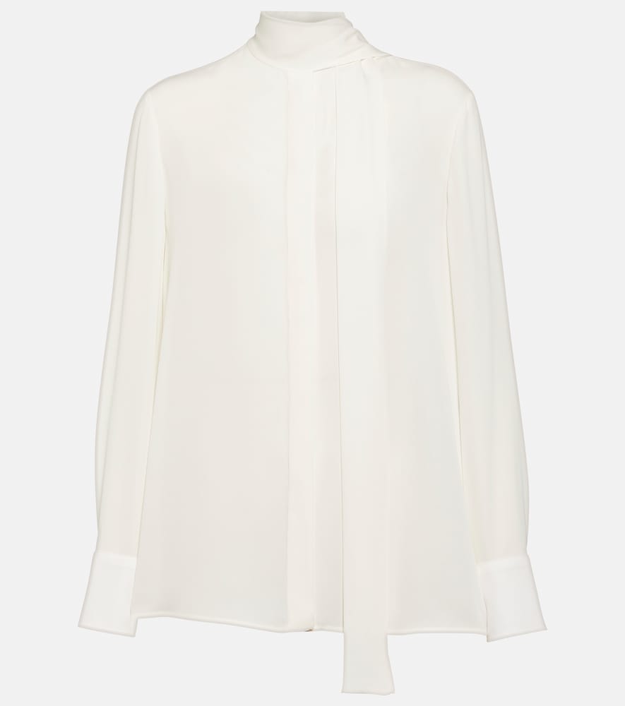Tie-neck blouse