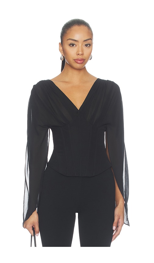 MORE TO COME Angel Corset Top in Black. XXS also in