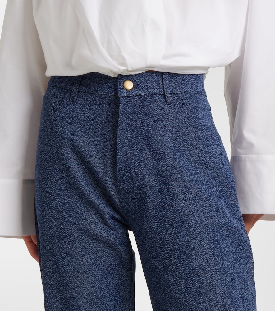 Axel cotton-blend straight pants