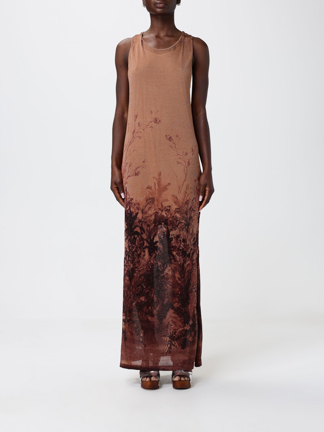 Dress Woman color Leather
