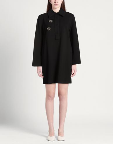 Woman Mini dress Black Size 10 Viscose, Nylon, Elastane