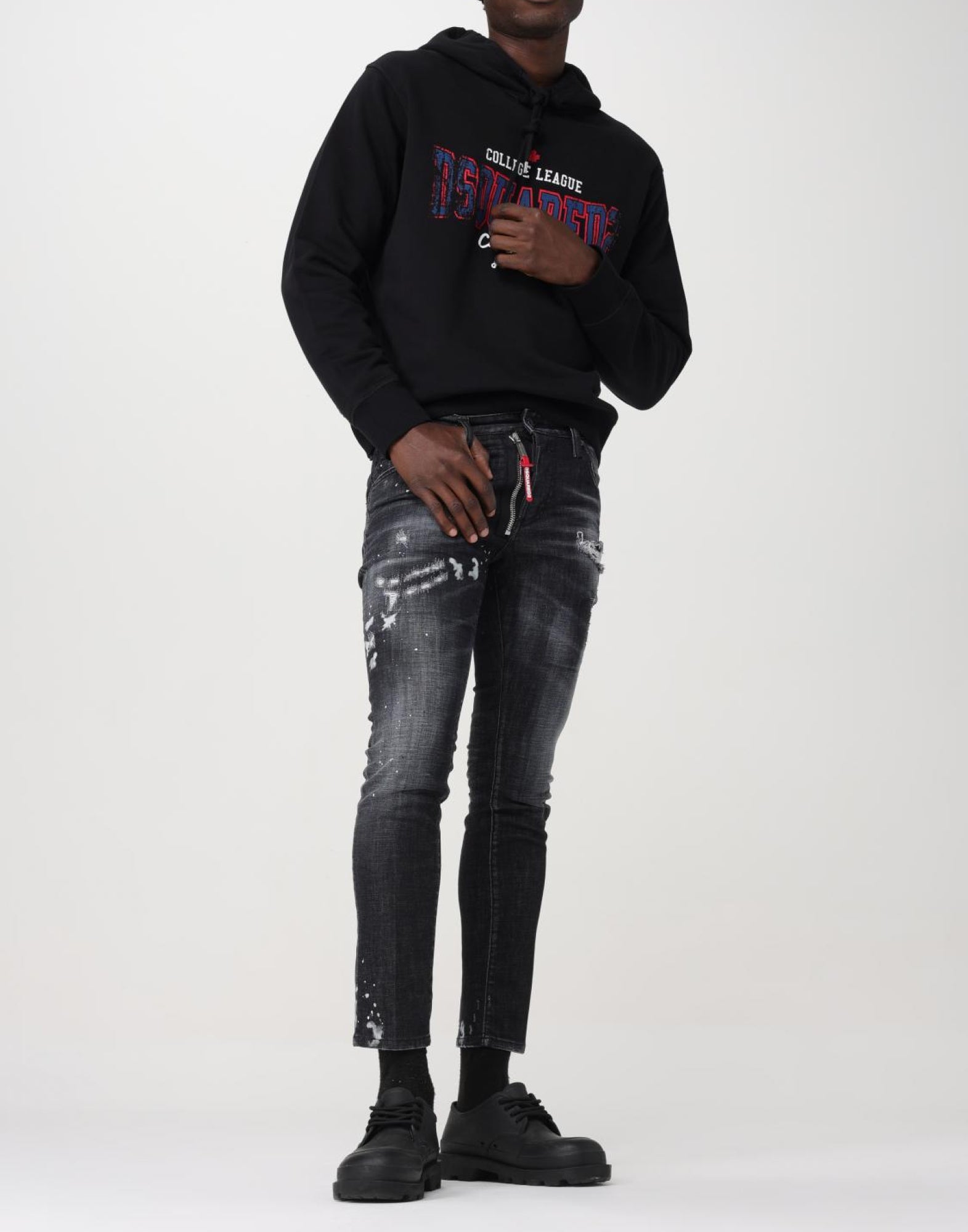 College League Logo Hoodie — Black