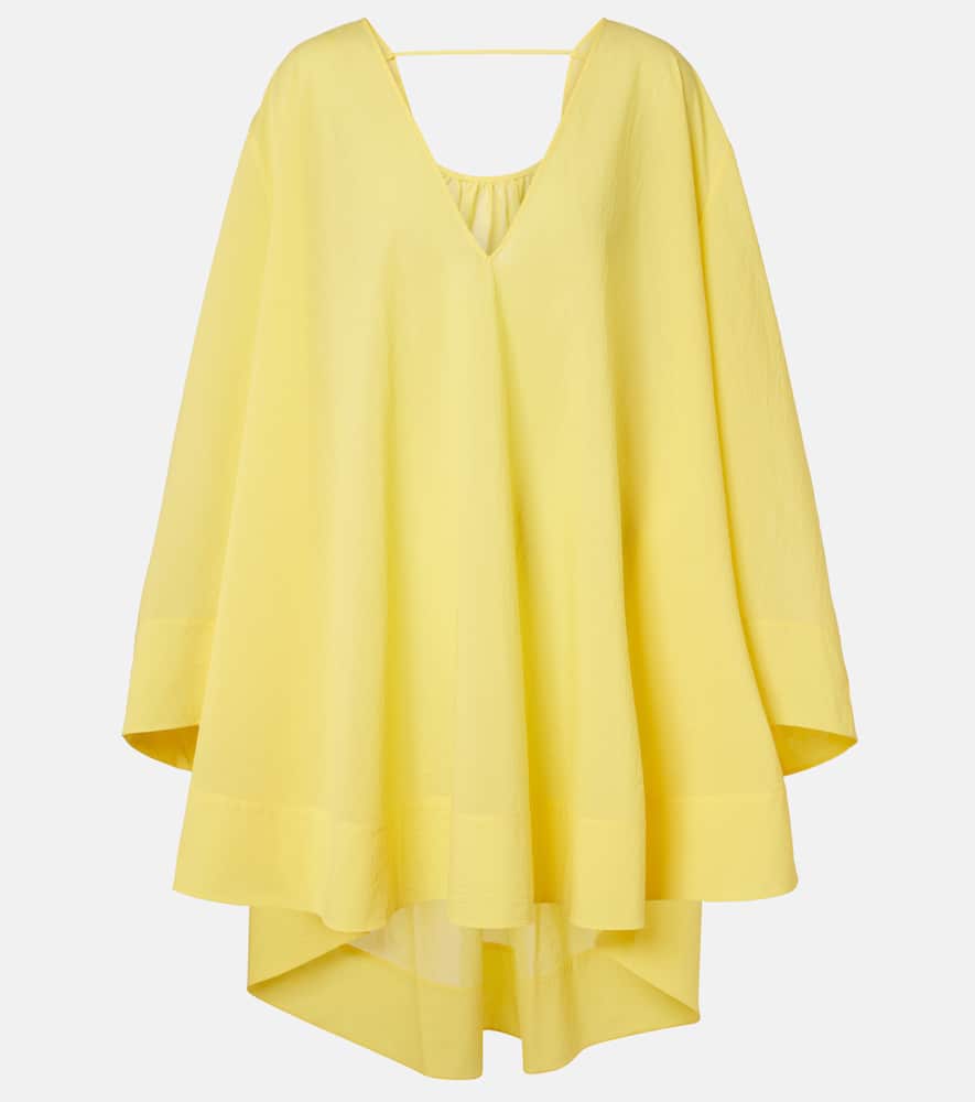 Paysan cotton-blend poplin minidress