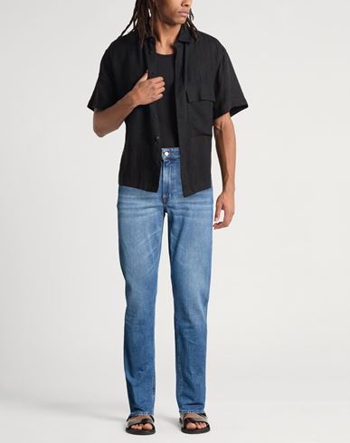 Man Jeans Blue Size 30 Cotton, Elastane