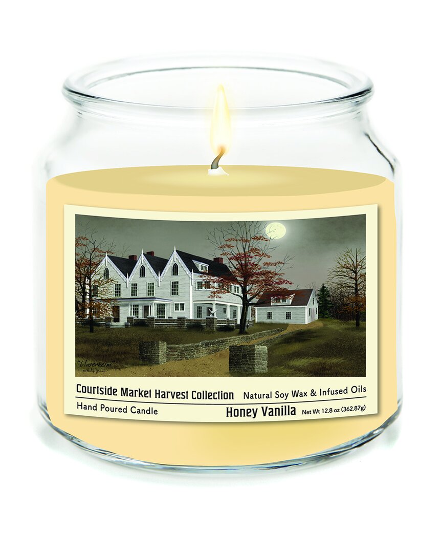 Halloween Collection Harvest Country House With Moon Honey Vanilla Soy Wax Candle