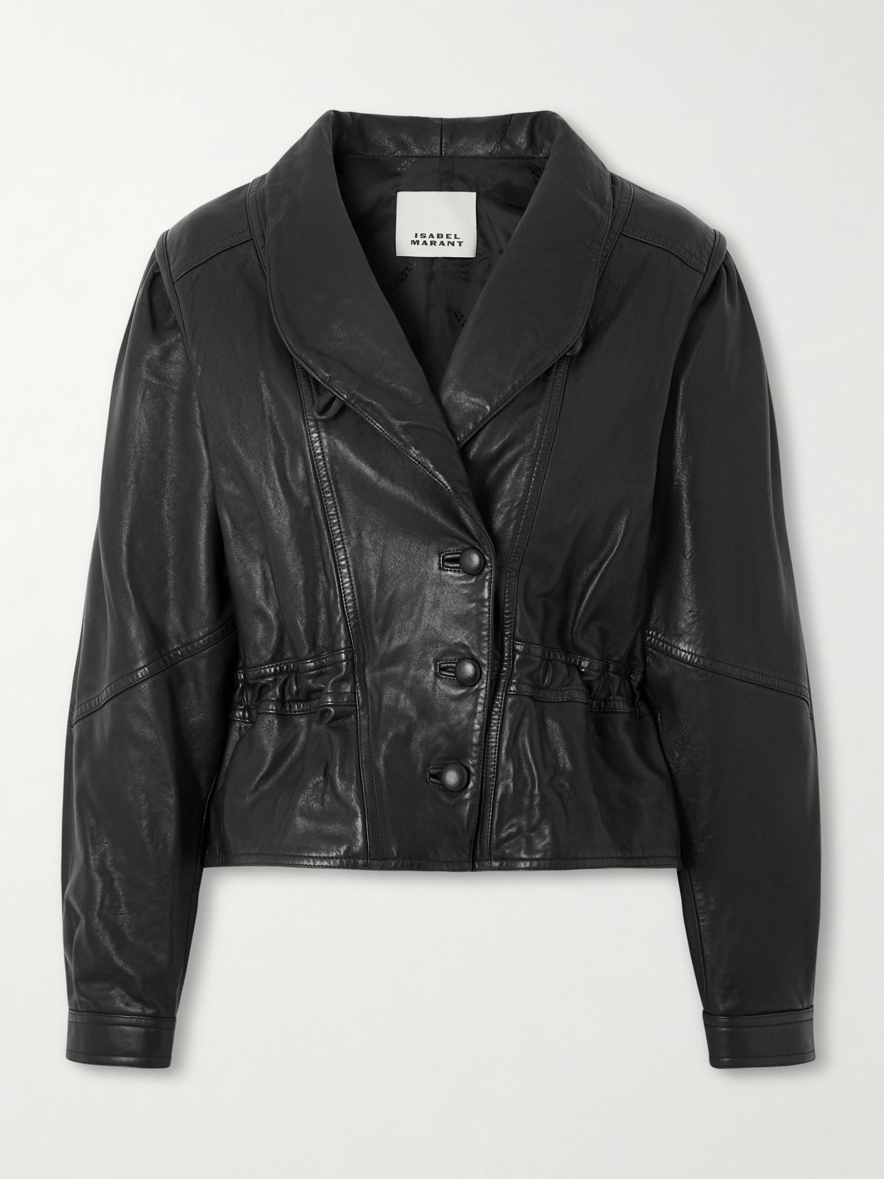 Leather Biker Jacket - Black