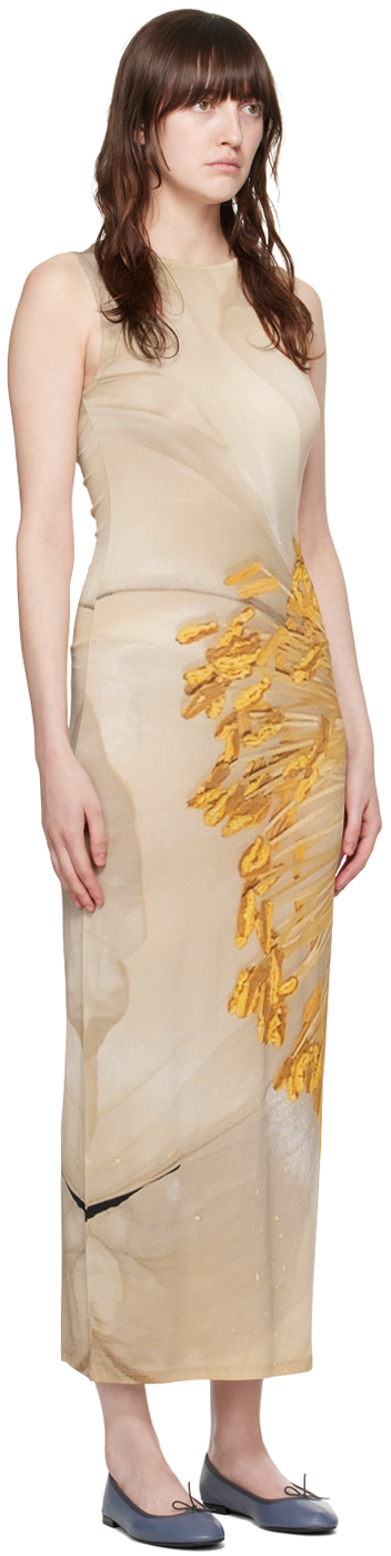 Paloma Wool Beige Fortunata Maxi Dress