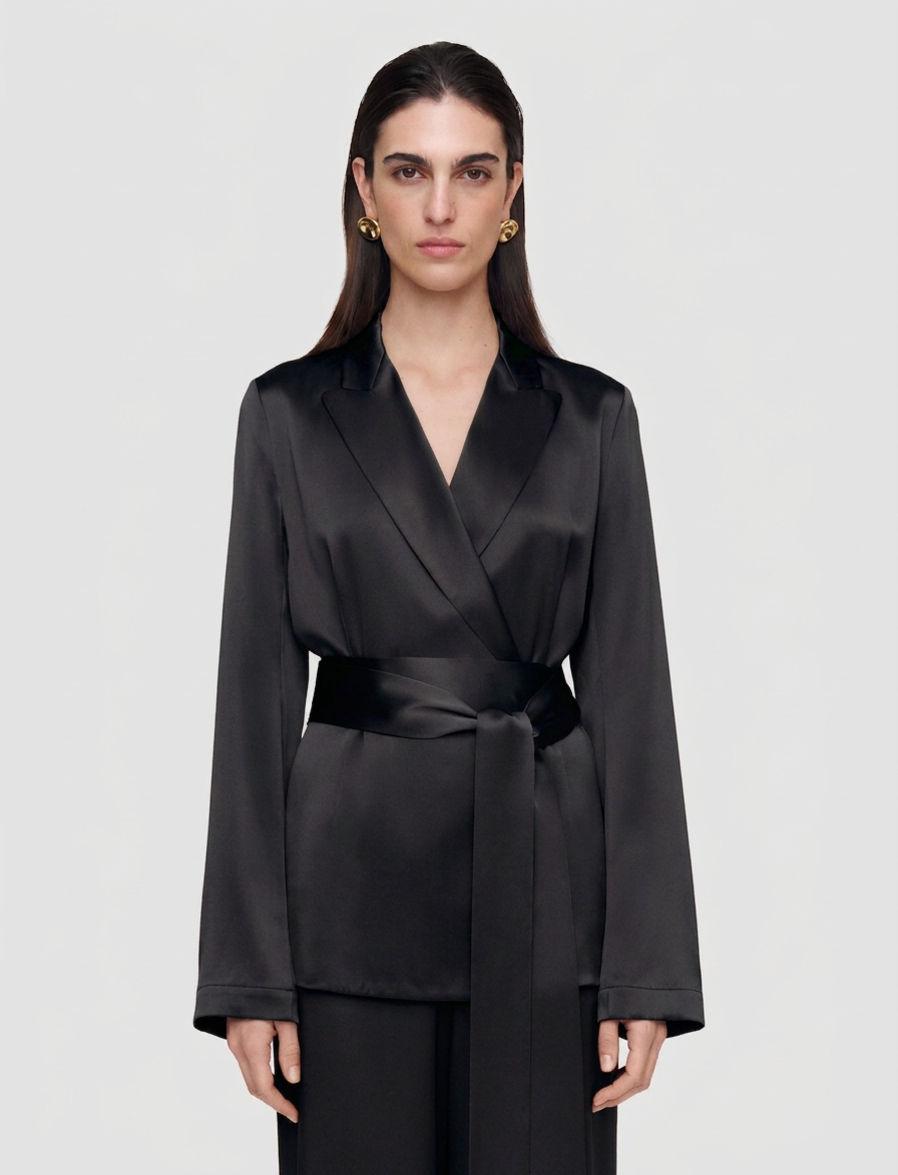 Archer Silk Satin Jacket - 36