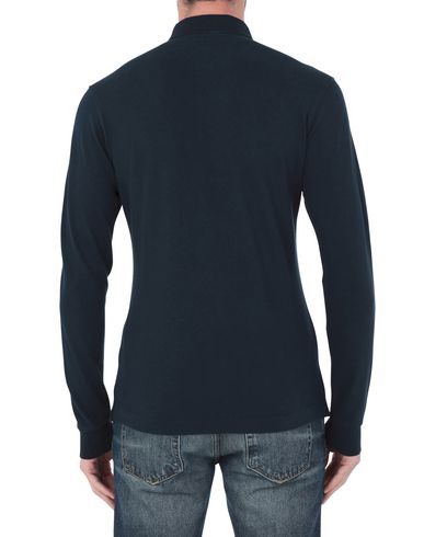 La Martina Man Polo shirt Midnight blue Size L Cotton, Elastane
