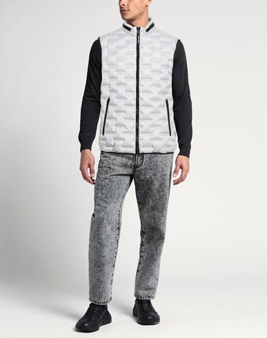Man Vest Light grey Size 46 Polyamide, Polyester, Elastane
