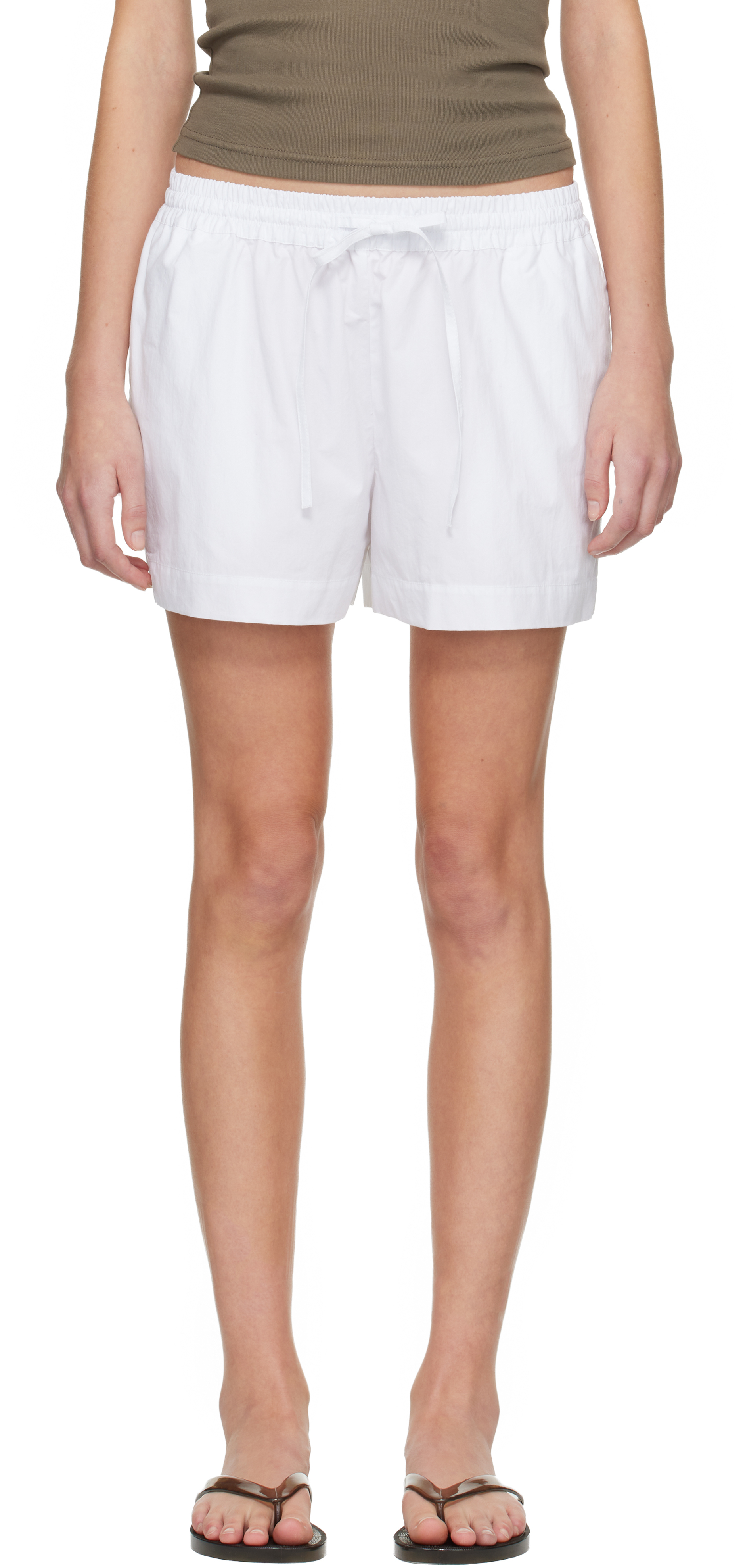 White Relaxed Shorts