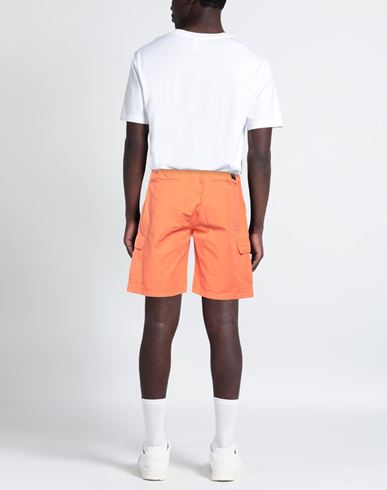 Iuter Man Shorts & Bermuda Shorts Orange Size XS Cotton