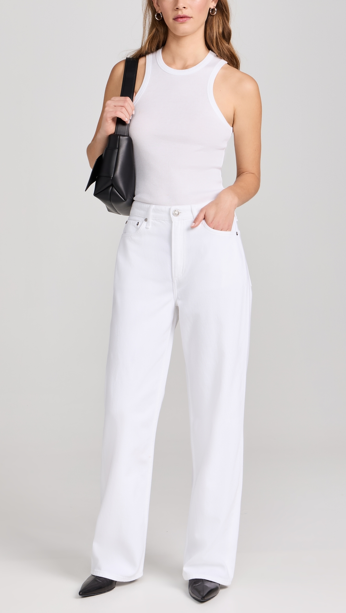 Featherweight Logan Jeans optic whit