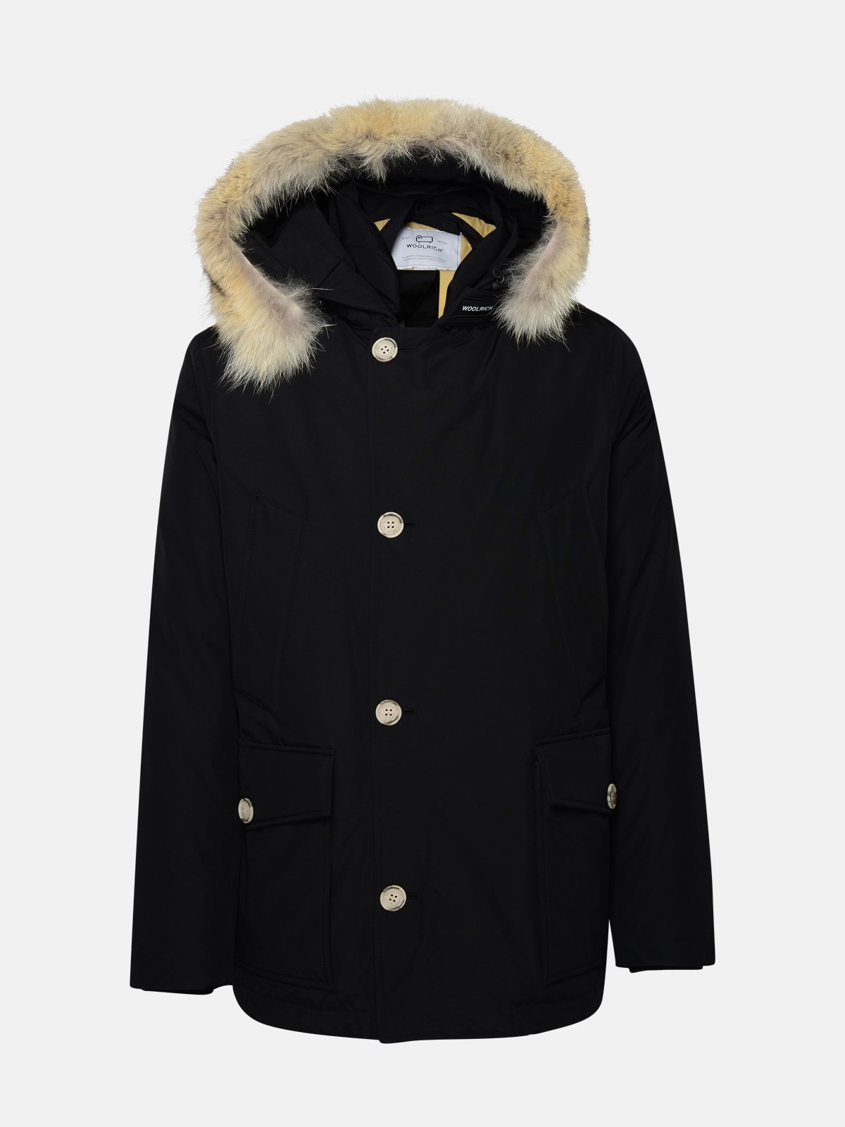 Artic Anorak Black Cotton Blend Parka