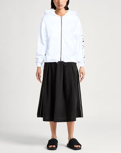 Woman Sweatshirt White Size L Cotton